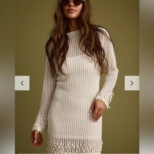 12th Tribe Crochet and Pearl Dress